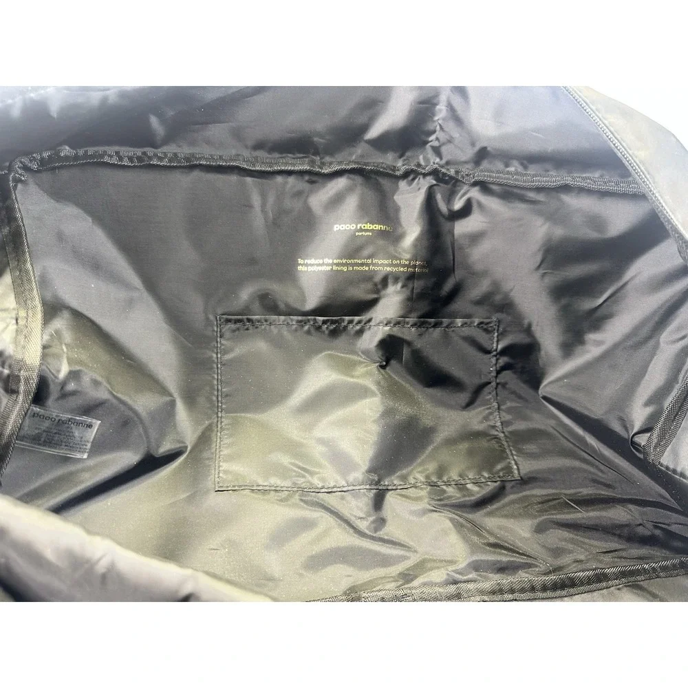 Paco Rabanne Parfums XL Black Weekender Bag PR Logo Fragrance Promo Travel
